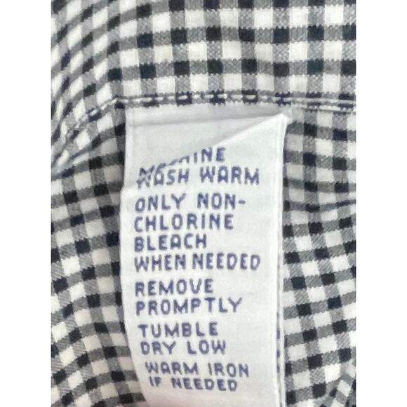 Ralph Lauren Classic Fit Gingham Shirt L Black White Purple Pony Cotton EUC - Picture 11 of 13